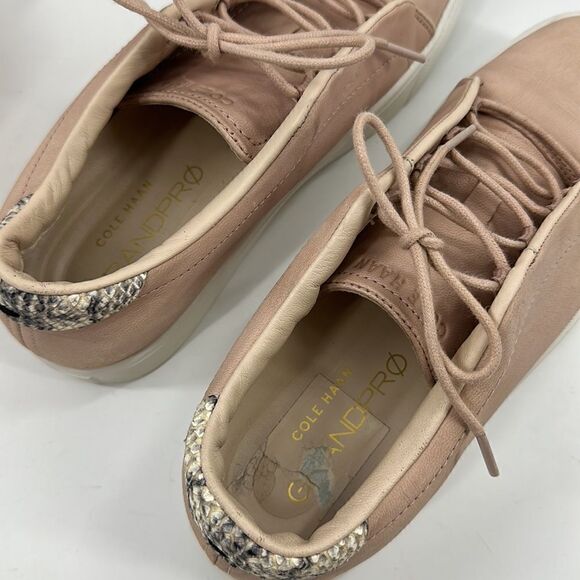 COLE HAAN GRANDPRO LEATHER SNEAKERS BUSH COLOR - Picture 8 of 15